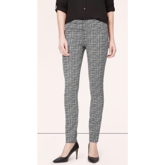 LOFT Pants - LOFT | Petites Black/White Marisa skinny